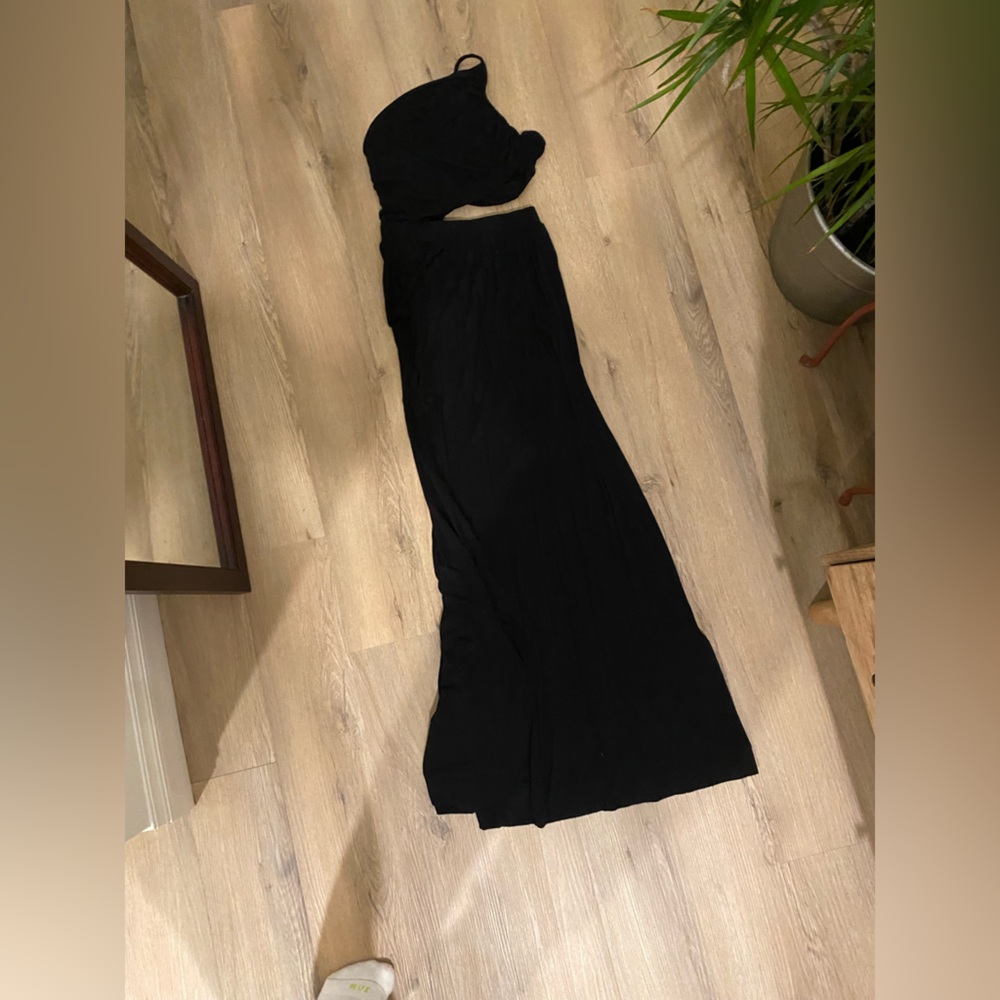 FREE PEOPLE BEACH CUTOUT MAXI DRESS